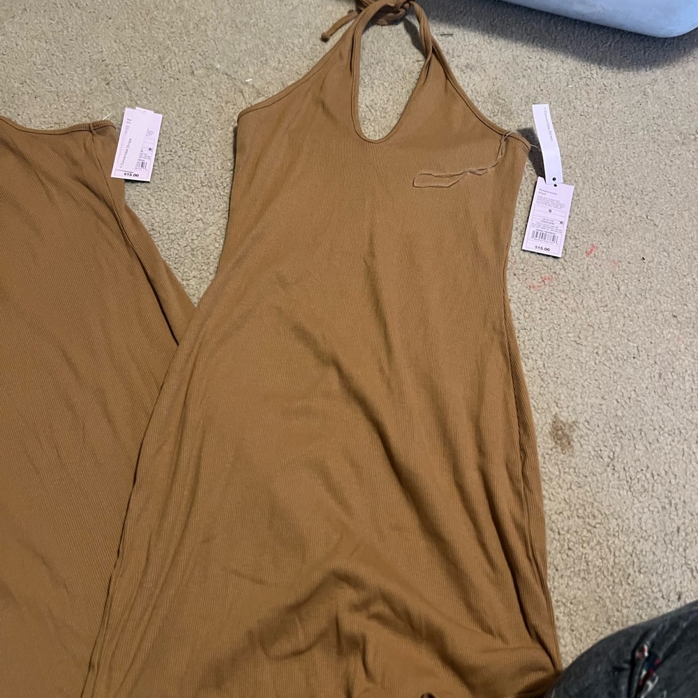 Target Camel Ribbed Dress